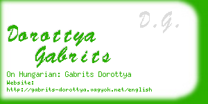 dorottya gabrits business card